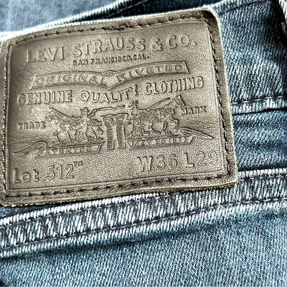 Levi's Slim Fit 512 Denim Jeans Size 36 X 29 - Picture 1 of 6